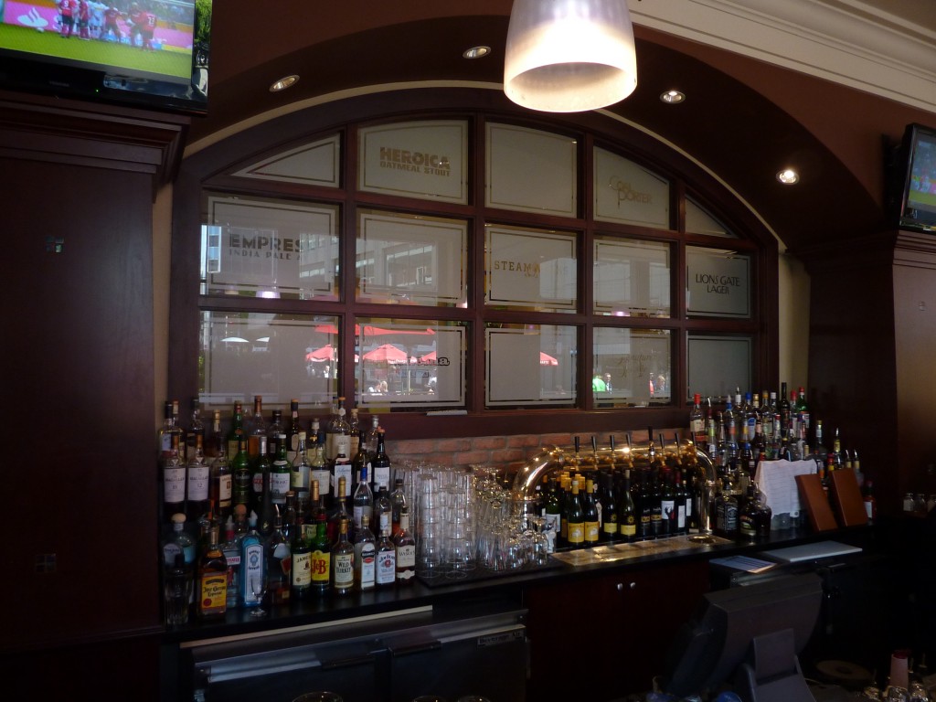 Steamworks Glass Etching - Bar area